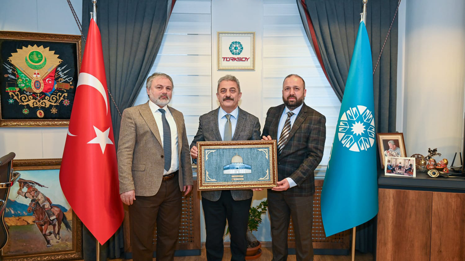 TÜRKSOY ile bir araya geldik.